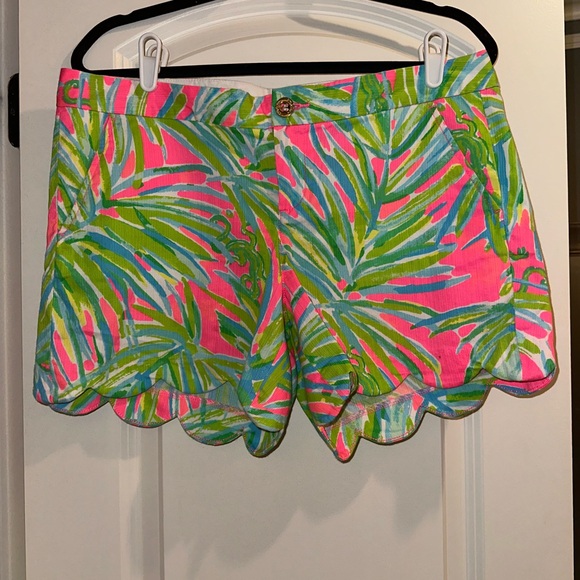 Lilly Pulitzer Pants - Lilly Pulitzer Buttercup Short Tiki Pink Royal Lime